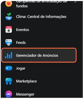 Passo 2: Gerenciador de Anúncios
