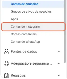 Passo 8: Contas do Instagram